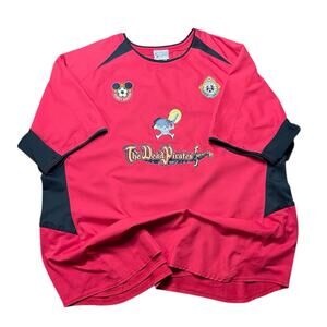 Vintage Men’s Pirates Of The Carribean Jack Sparrow Disney #7 Soccer Jersey XXL